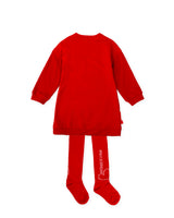 VESTIDO CORAZÓN ROJO CON LEOTARDOS