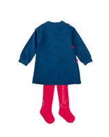 VESTIDO INDIGO CON LEOTARDOS