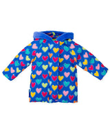 PARKA CAPUCHA CORAZONES MULTICOLOR