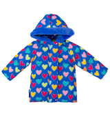 PARKA CAPUCHA CORAZONES MULTICOLOR