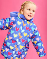 PARKA CAPUCHA CORAZONES MULTICOLOR