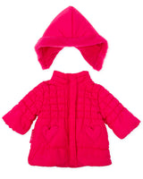 PARKA CAPUCHA DESMONTABLE FUCSIA