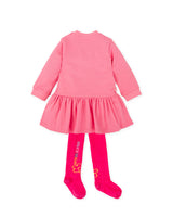 VESTIDO ICONOS FRESA CON LEOTARDOS
