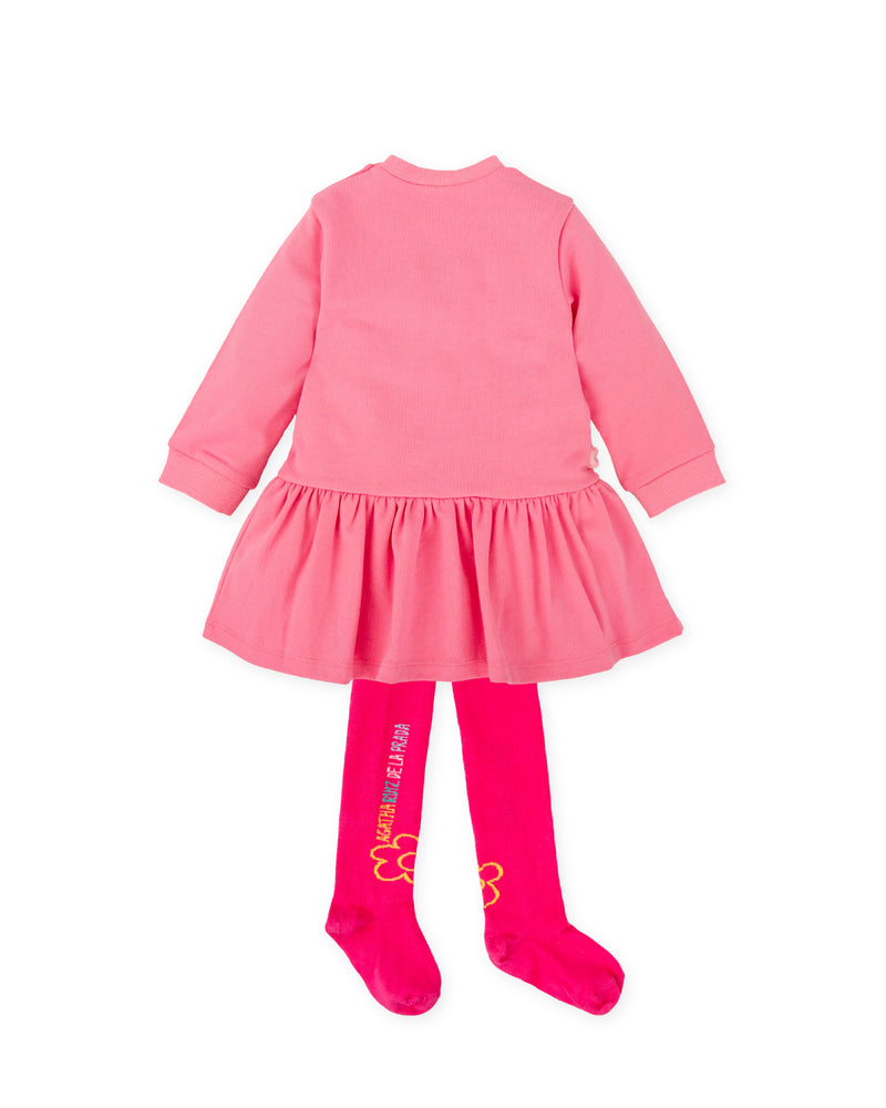 VESTIDO ICONOS FRESA CON LEOTARDOS