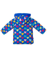 PARKA CAPUCHA CORAZONES MULTICOLOR