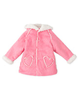 CHAQUETÓN INTERIOR BORREGUITO FRESA NIÑA