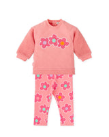 CONJUNTO SUDADERA Y LEGGINS FLORES ROSA