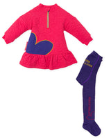 VESTIDO CORAL CON LEOTARDOS 