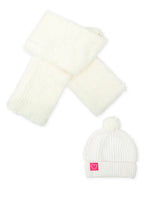 CONJUNTO GORRO Y BUFANDA BLANCO QUÍMICO
