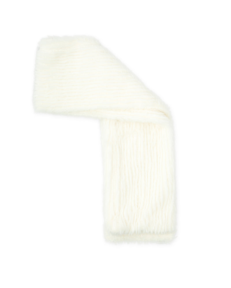 CONJUNTO GORRO Y BUFANDA BLANCO QUÍMICO